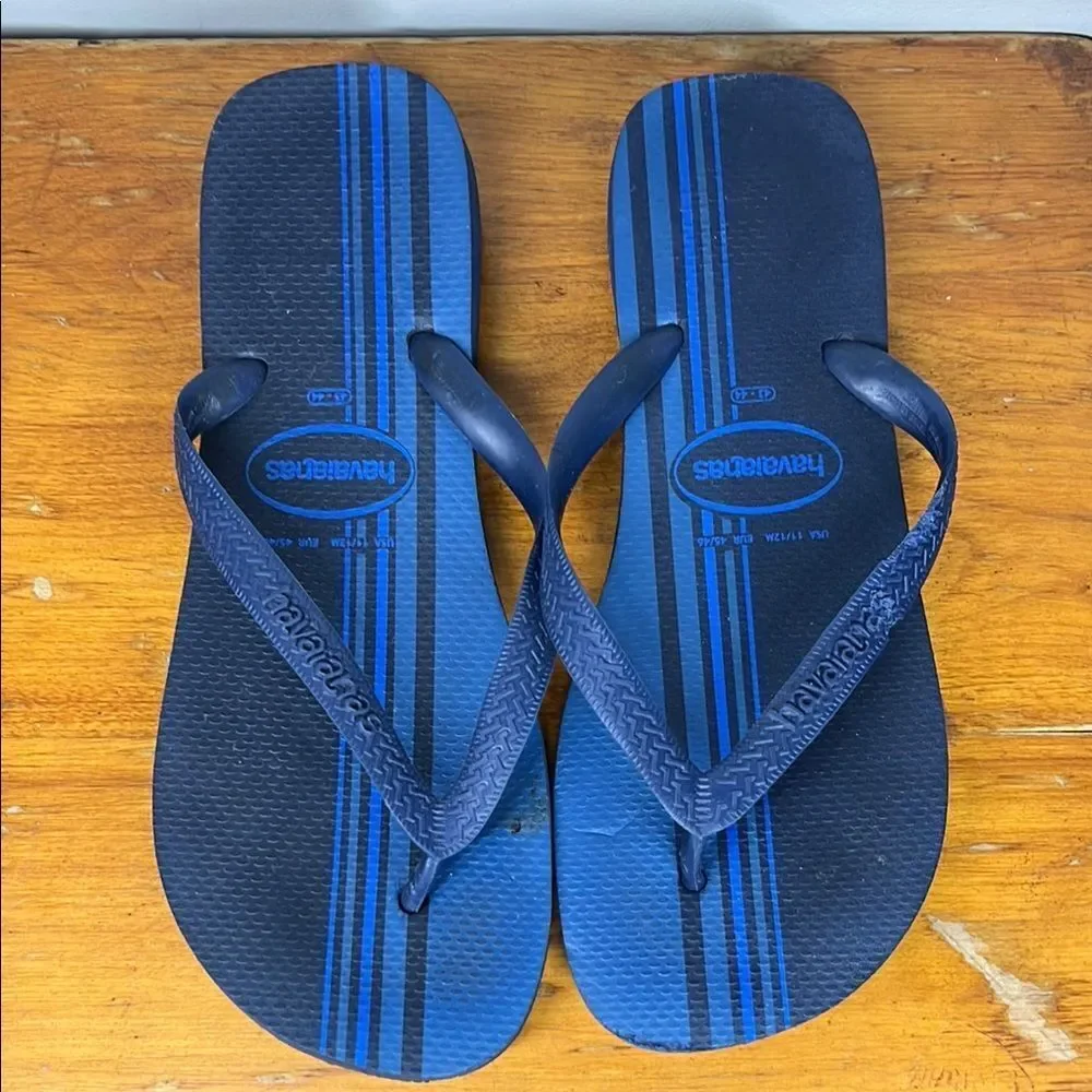 Havaianas Navy and Blue Flip Flops